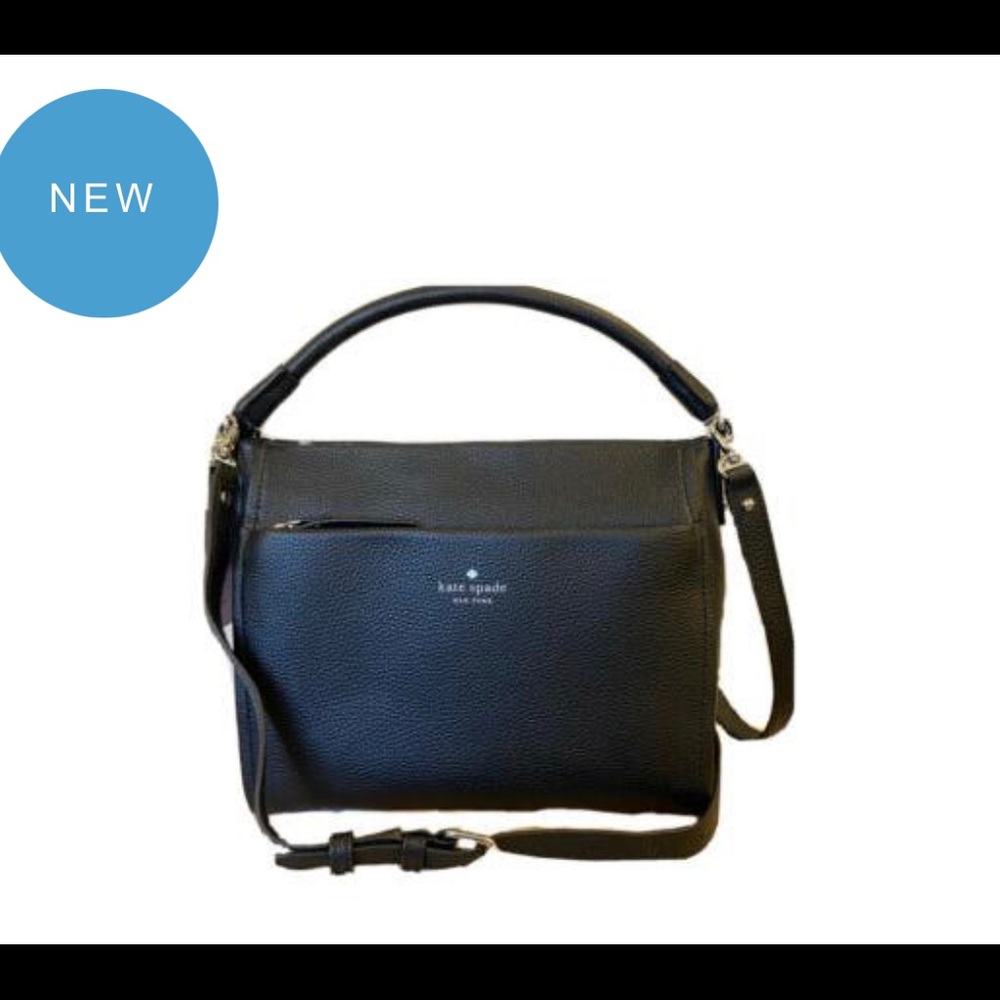 Kate Spade Cobble Hill Bag in Black Pebbled Leather